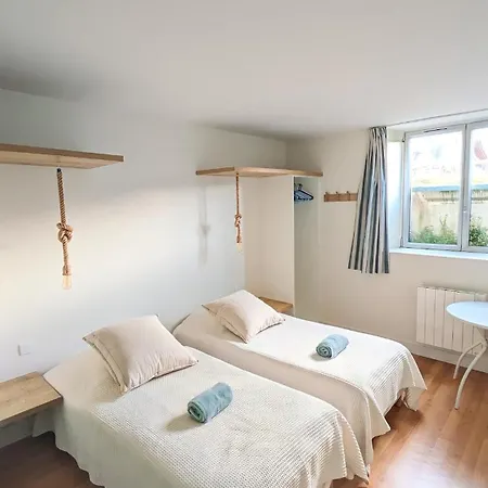 La Guitou, Exceptionnel Avec Vue Et Acces Direct アパート ブロンヴィル・シュル・メール